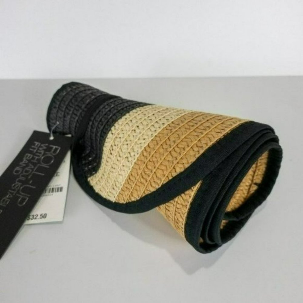INC International Concepts Ombre-Stripe Roll-up Visor - Picture 3 of 3